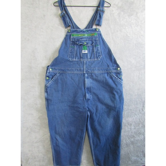 Liberty Overalls Denim Blue Bib Carpenter Workwear Jeans Mens Size XL